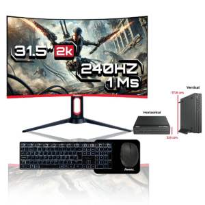 MONITOR: 32" Gamer VA / 240 Hz / 2K
